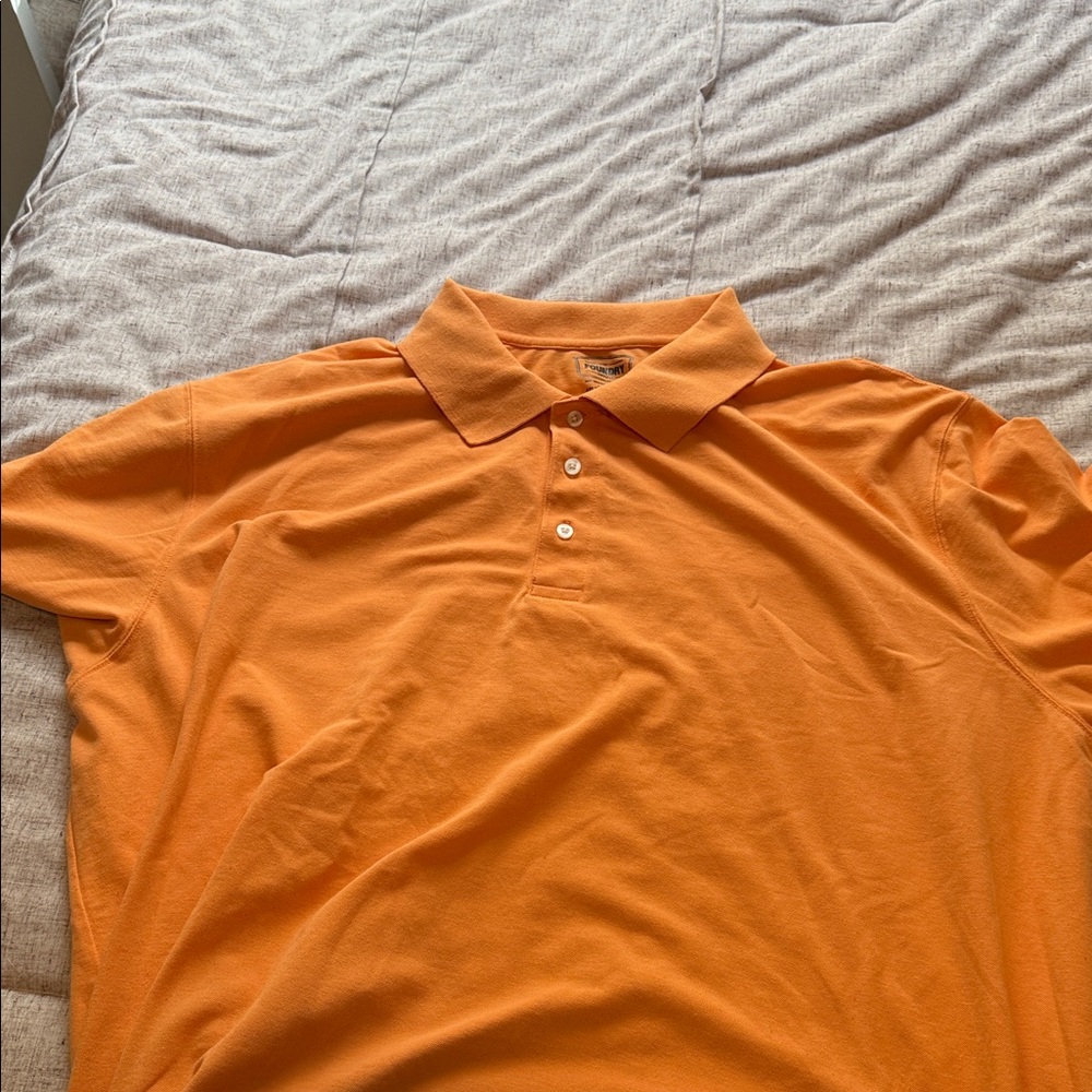 The Foundry Supply Co. Vibrant Orange Polo Shirt
